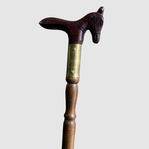 Wooden Horse Head Walking Stick - Image 2