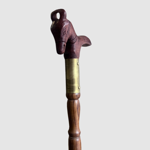 Wooden Horse Head Walking Stick