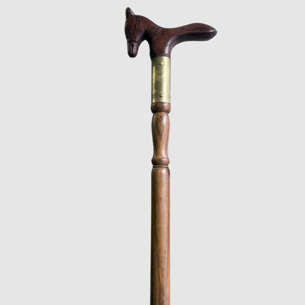 Wooden Horse Head Walking Stick - Image 3