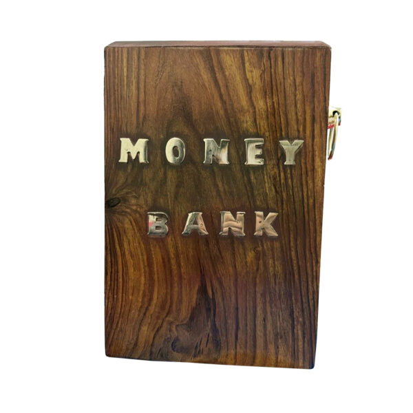 Handmade Wooden Money Bank Piggy Bank