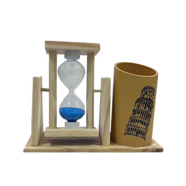 Wooden Glass Timer Pen/Pencil Stand - Image 3