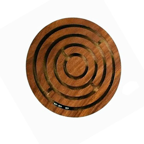 Handcrafted Wooden Labyrinth Game 3 Steel Balls Big size