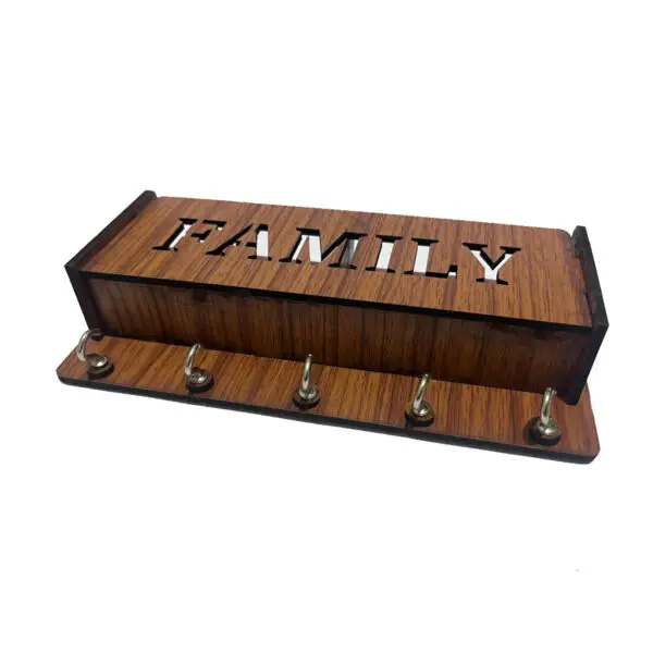 Wooden Key Holder for Wall Decor Family - Image 2