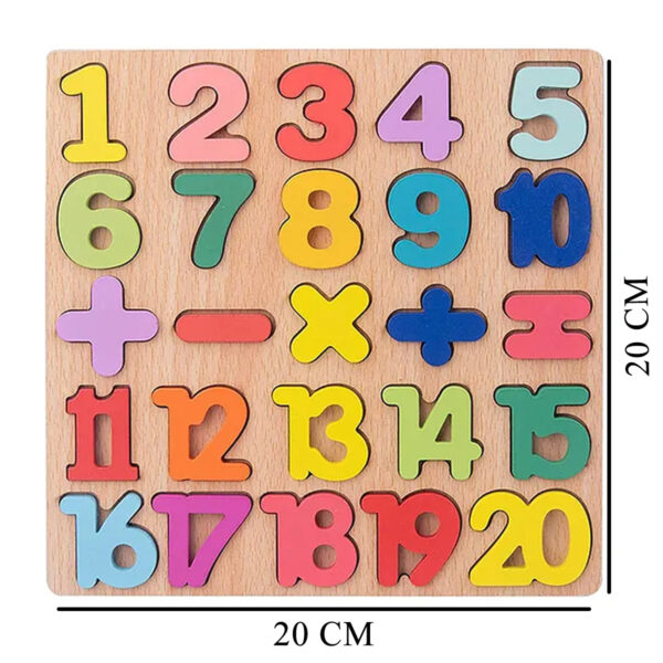 Wooden Number Puzzles – Fun Learning Toys for Kids - Image 2