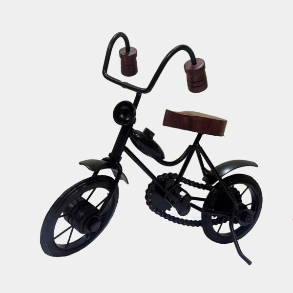 Wooden and Iron Mini Cycle Vintage Bike Toy - Image 5