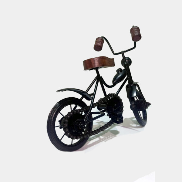 Wooden and Iron Mini Cycle Vintage Bike Toy - Image 2