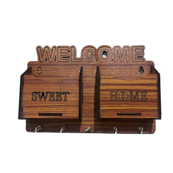 Key Holder for Wall Decor WelCome 9inch