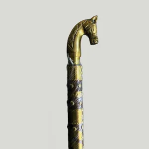Wooden Horse Shape Stick – 25 Inch | Premium Sheesham Wood Walking Stick