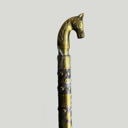 Wooden Horse Shape Stick – 25 Inch | Premium Sheesham Wood Walking Stick